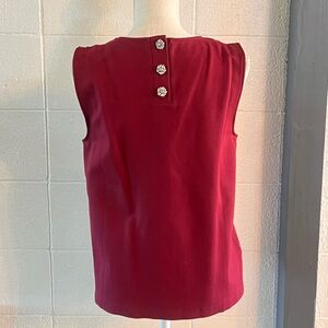 NWT J.Crew top with rhinestone buttons, size M